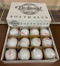 Case of 12 Diamond Sports Softballs NIB