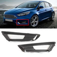 Pair Front Bumper Fog Lights Lamps Cover Bezel Fit For Ford Focus 2015 2016 2017