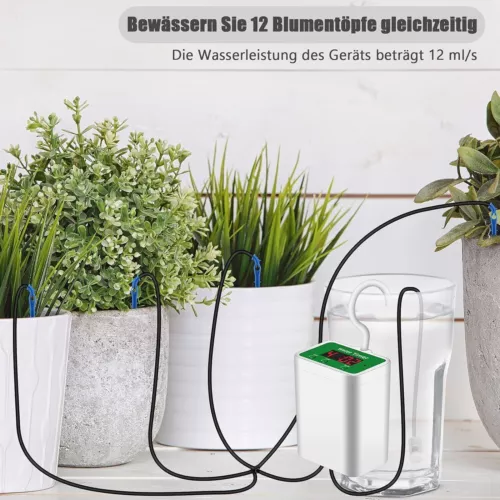 Automatisches Bewässerungssystem Pflanzenbewässerung Wasserspender mit Timer DHL - Bild 8 von 12