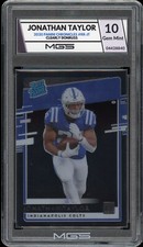 2020 Panini Clearly Donruss Jonathan Taylor MGS GRADED 10 GEM Mint #RR-JT 🔥 RC
