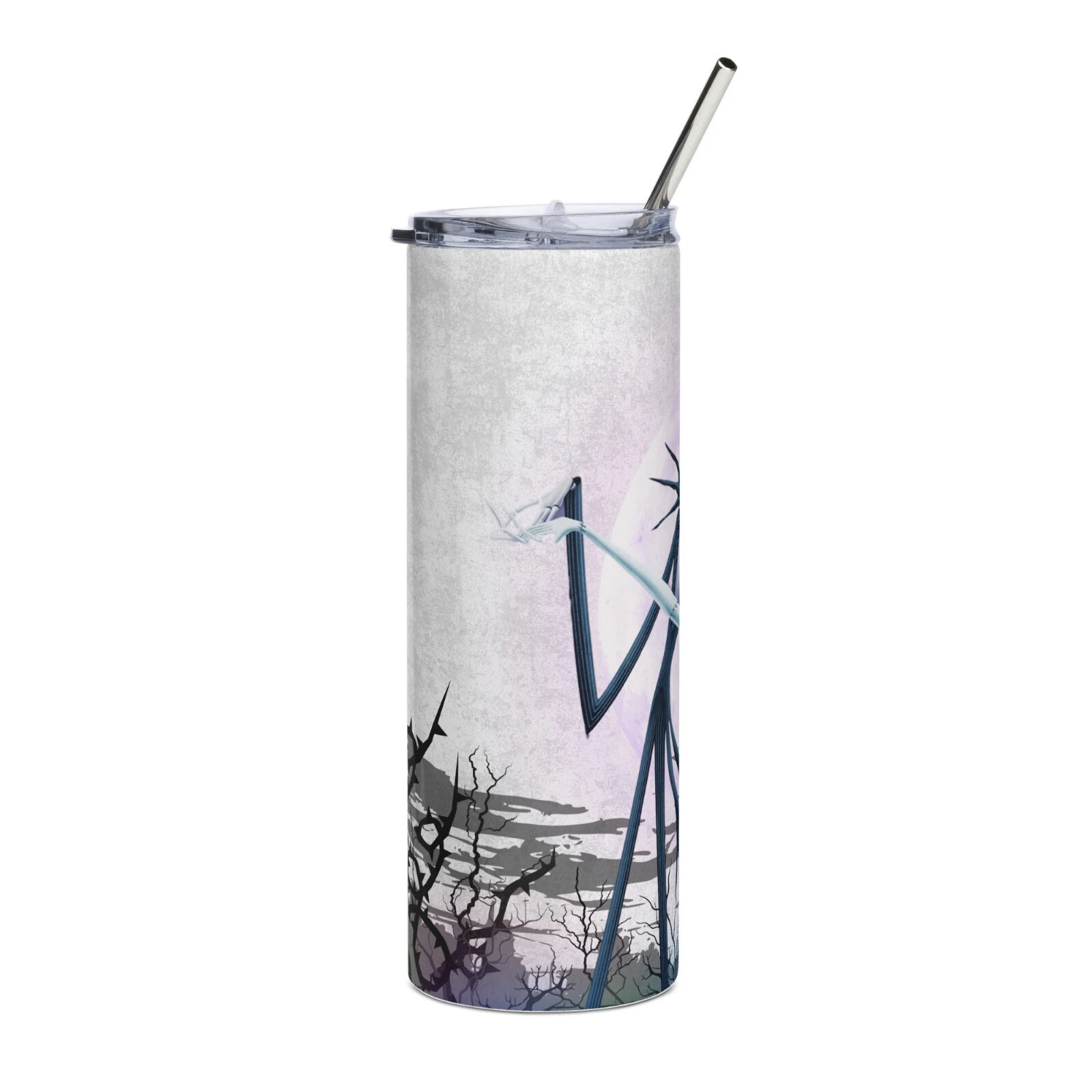 Nightmare Before Christmas Tumbler Halloween Drinkware With Straw