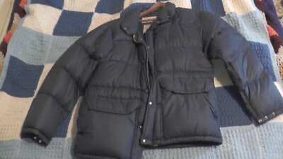 Men's Jacket Large Vintage The North Face Snow Cold Winter Dark Navy Blue Rare