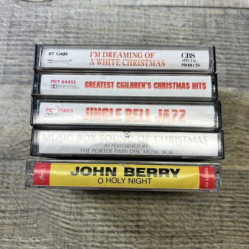 Christmas Cassette Tape Lot - Various Artists Kids Jazz John Berry Music Box - Picture 8 of 8