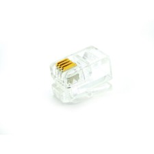 RJ10 Connector Replacement Crimp End Packs 4P4C Telephone Curly Cable Handset
