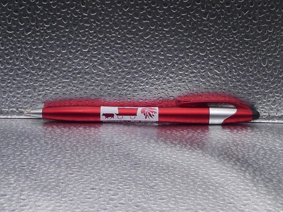 Michigan Sugar Pioneer Big Chief Ballpoint Pen Red White Silver Farmer Owned eBay