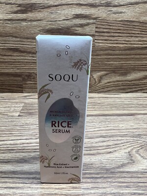 2 SOQU MOISTURIZING & BRIGHTENING RICE SERUM exp 7-30-26