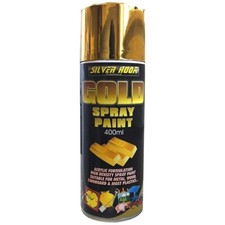 Professional Gold Effect Spray Paint Aerosol Car Van Bike Auto 400ml x 12
