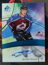 2020-21 Upper Deck SP Game Used Bowen Byram Blue Auto