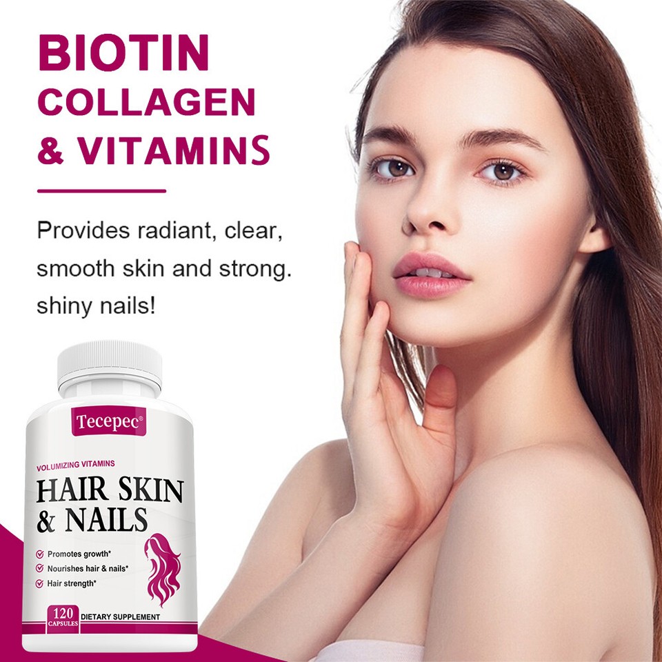 Volumizing Vitamin Capsules Promotes Hair, Skin And Nails Growth,Hair