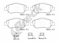 Breck BremsbeläGe Bremsbelegsatz Vorne Passend FüR Fiat Panda Van