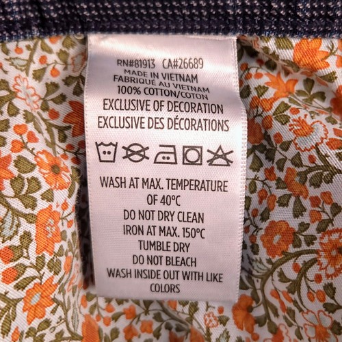 Pantalones de mezclilla Robert Graham pierna recta mezcla de algodón informales a cuadros para hombre talla 40x28 - Imagen 4 de 9