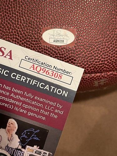Leroy Kelly Signed Full Size Football, JSA, To Chris You Are The Man - Picture 3 of 3
