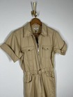 WeWoreWhat Flight Suit Small S Khaki Jumpsuit One Piece Short Sleeves New $228 — photo 3