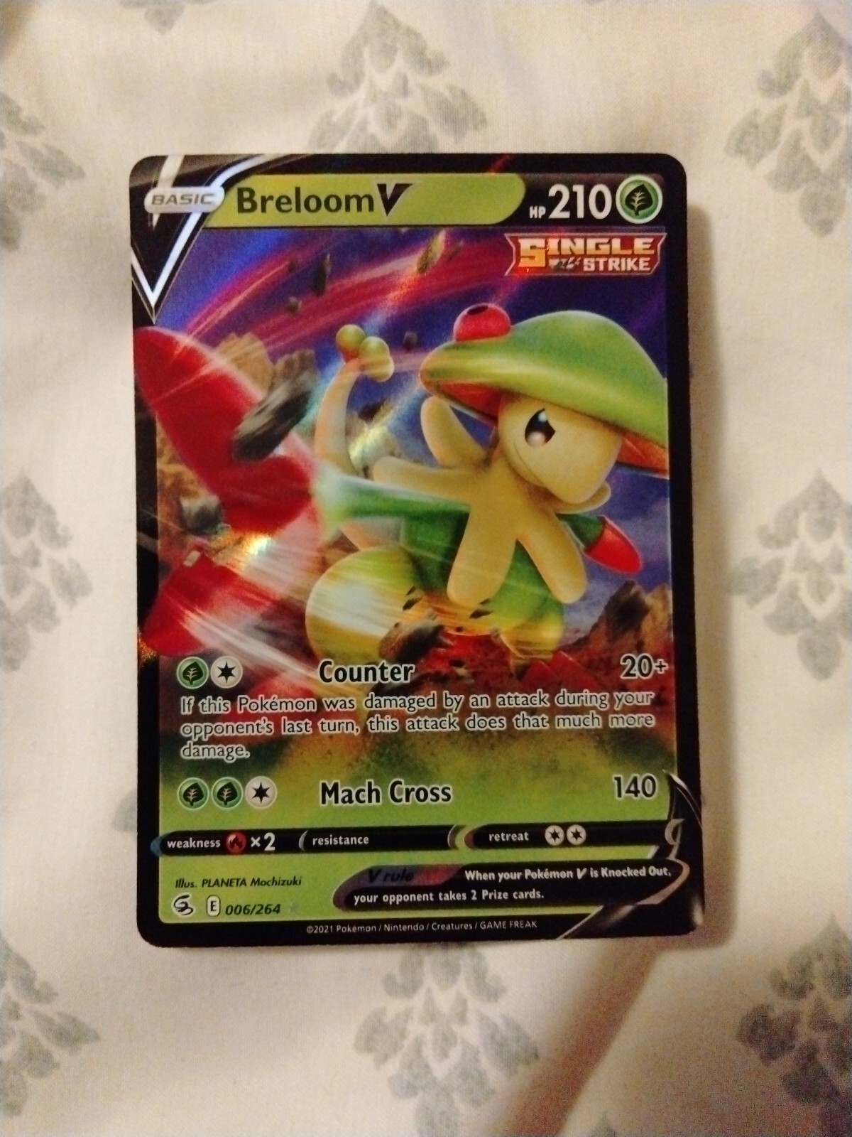 Breloom V - 006/264 Ultra Rare Fusion Strike NM Pokemon TCG