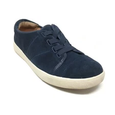 Vionic Jean Loafers Sneakers Shoes Womens Size 6.5 Blue Suede Orthotic Comfort