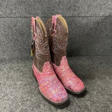 ROPER Glitter Southwest Western Boots Little Kids' Size US 13 Pink