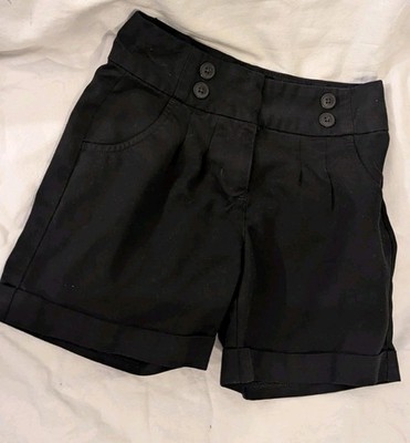 Mädchen Next schwarze Schulshorts Alter 8 (7-8-9) x 2