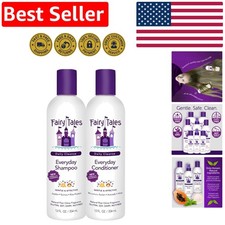 Sulfate Free Kids Shampoo Conditioner - Hydrating Natural Ingredients, 2 Pack