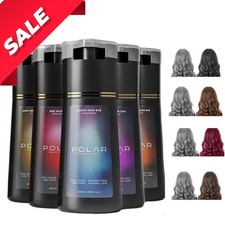 200ml Polar Hair Instant Dye Shampoo, Hair Color Shampoo for Hair Natural Color