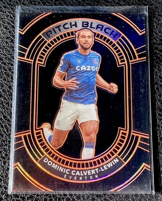 2020-21 Panini Obsidian - Dominic Calvert-Lewin #22 Pitch Black Orange /30