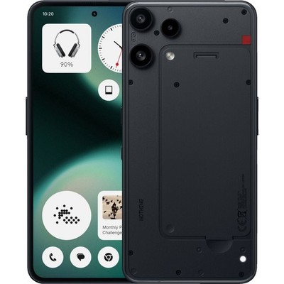 NOTHING Phone (3a) Lite 128 GB Schwarz Dual SIM Smartphone Handy Mobiltelefon