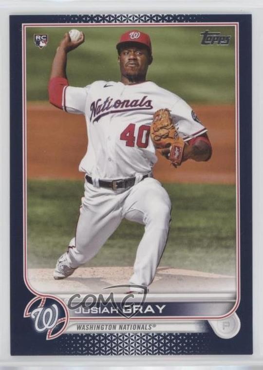 2022 Topps Series 1 Royal Blue Josiah Gray #43 2k3