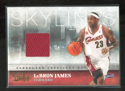2009-10 Panini Studio LEBRON JAMES #5 Skylines Red Patch /249 Cavaliers