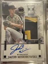 Panini Impeccable Jacob Misiorowski Elegance Patch Auto /99 Brewers