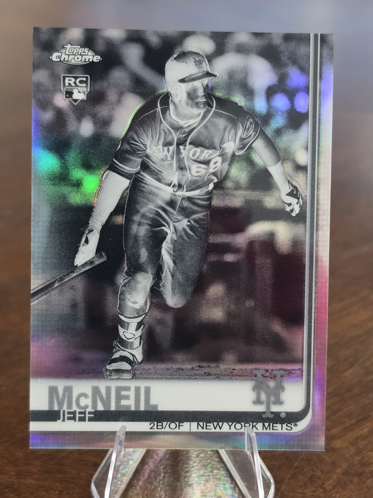 2019 Topps Chrome - Jeff McNeil #152 Negative Refractor (RC)