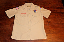 Boy Scouts of America BSA Women's Shirt Tan X-Small XS Vented Poly Microfiber
