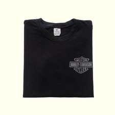 HARLEY-DAVIDSON H-D MOTORCYCLE VTG Y2K 90s LOS ALGODONES BLACK T SHIRT MENs SZ L
