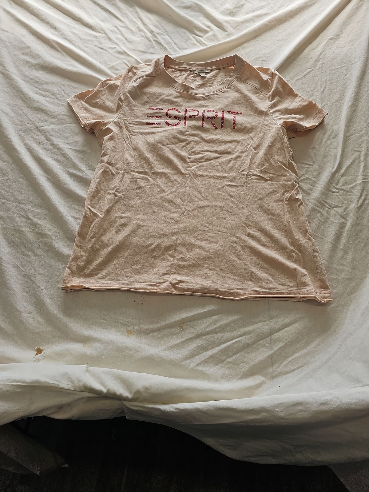 Esprit Peach Graphic Logo T-Shirt XXL B456