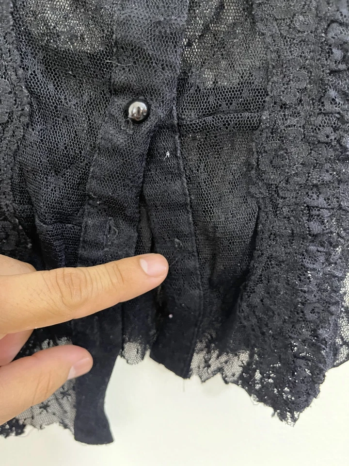 Top Steampunk Gótico Romántico Inspirado en Eduardiano Victoriano M Bruja Y2K Academia Foto 2 de 4