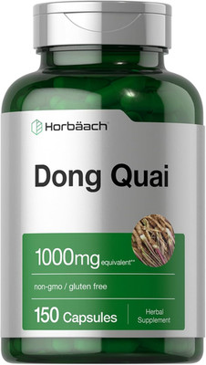 Cápsulas de dong quai 1000 mg 150 unidades suplemento herbal tradicional