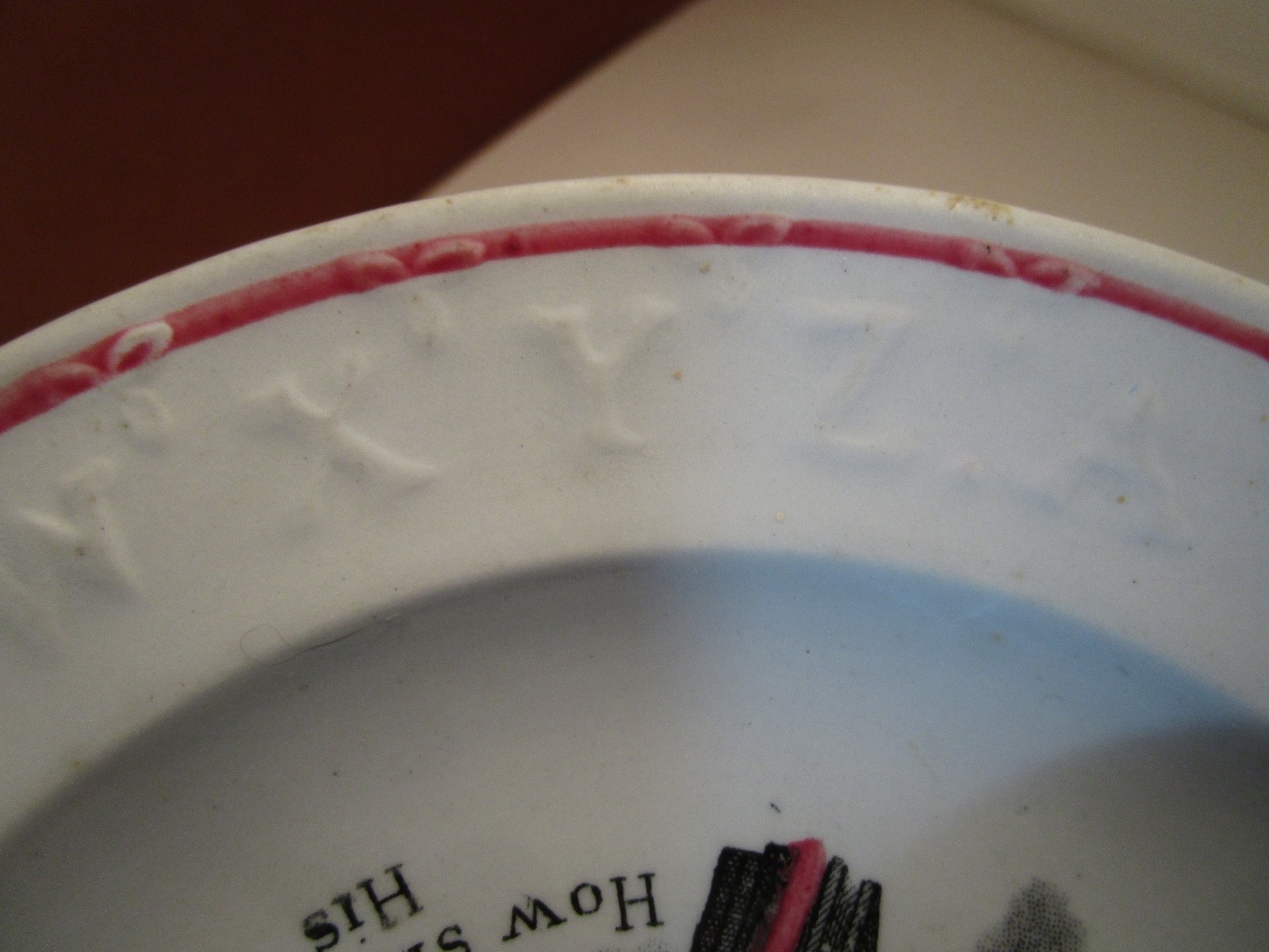 Vintage J & G Meakin Alphabet His Dreadful Majesty Decorative Plate