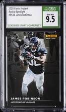 2020 PANINI INSTANT ROOKIE SPOTLIGHT #RS34 JAMES ROBINSON #/1155 CSG 10 GEM MINT