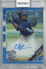 2019 Topps Bowman Esteury Ruiz Chrome Prospect Auto Blue /150