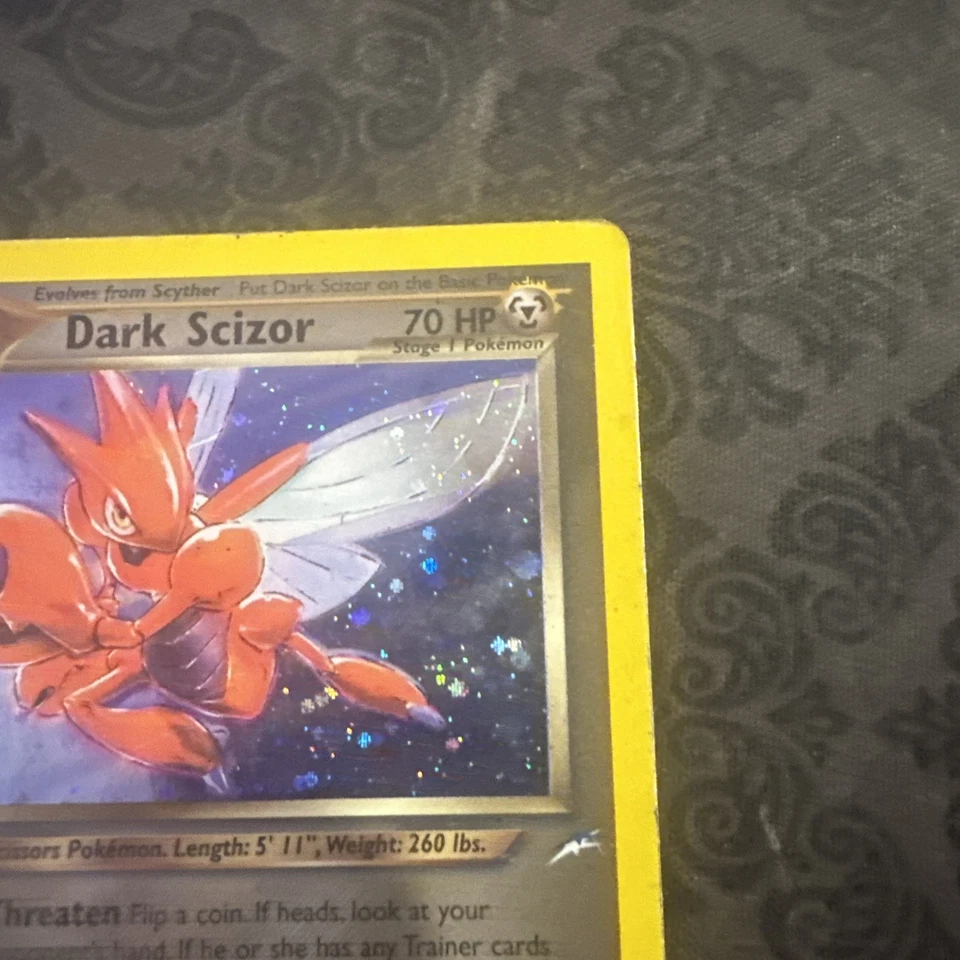 Dark Scizor - 9/105 - Pokemon Neo Destiny 1st Edition Holo Rare Card WOTC - Image 4 of 4