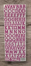The Paper Studio Alphabet Gracie Moon Upper Case Pink Stickers NEW