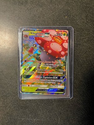 Pokémon Vileplume GX TCG Sun & Moon Cosmic Eclipse Holo Ultra Rare Card 4/236