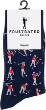 Socks - Funny Angry Golfer Socks - Funny Golf Gift for Men - 1 Pair per Pack - S