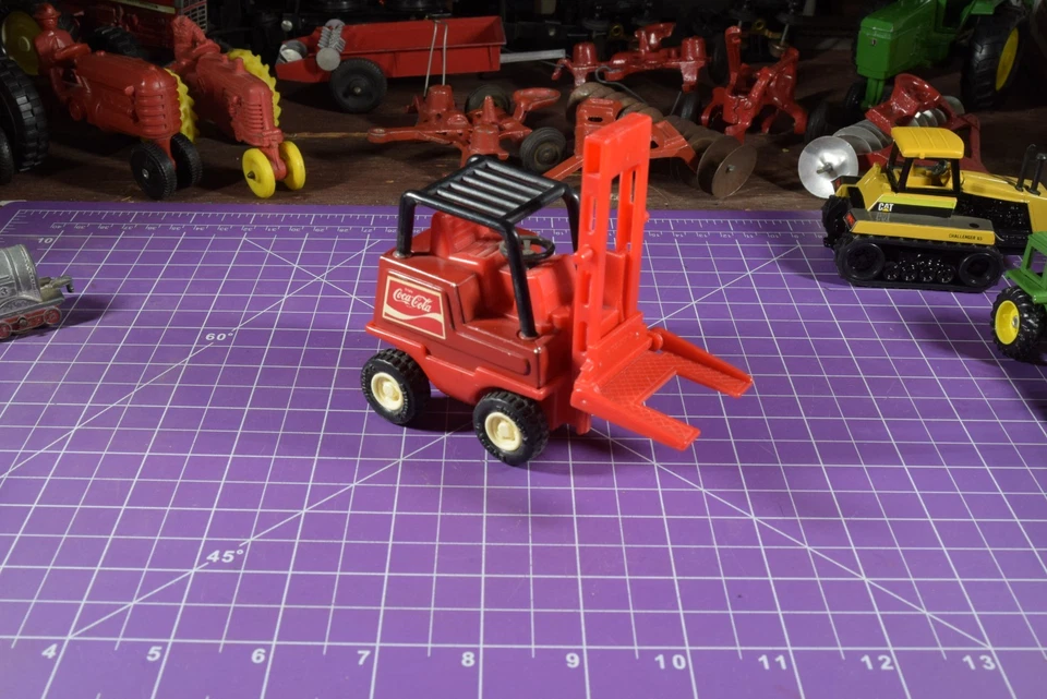 Buddy L Red Coca Cola Fork Lift works/moves - Image 4 of 4