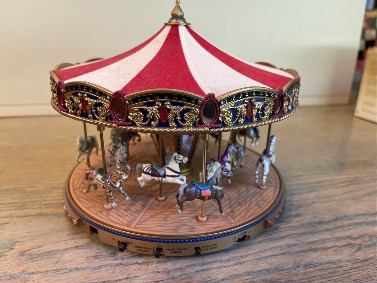 Mr. Christmas Gold Label World's Fair Carousel - Mint -Works