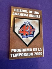 2000 California Angels 40TH Season Team Logo Pocket Schedule SPANISH