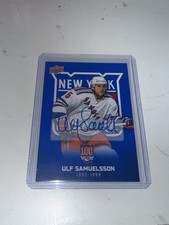 2025-26 UD NEW YORK RANGERS CENTENNIAL Ulf Samuelsson BLUE AUTO #54