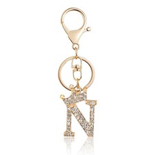 Cute Initial Letter Keychains Car Keychain for Fashion Name Key Chain N