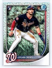 2025 Bowman Chrome Dylan Crews #3 Mega Box Mojo Refractor RC Nationals