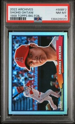 SHOHEI OHTANI 2022 TOPPS ARCHIVES #88BF2 1988 BIG FOIL PSA 8 86589777