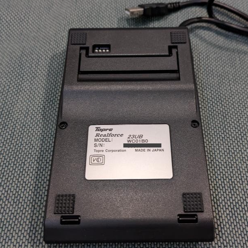 Topre REALFORCE 23UB Numeric Keypad USB Wired WC01B0 DIP Switch Black JAPAN USED - Picture 10 of 14