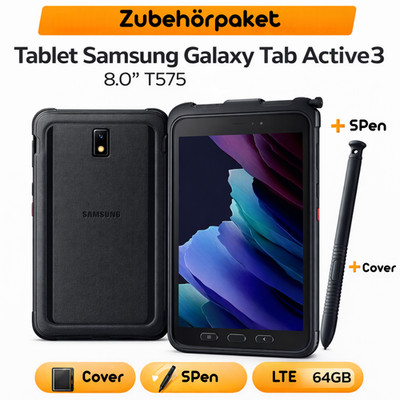 Samsung Galaxy Tab Active 3 T575 (2020) 64GB WiFi+LTE Zubehörpaket | TOP Zustand